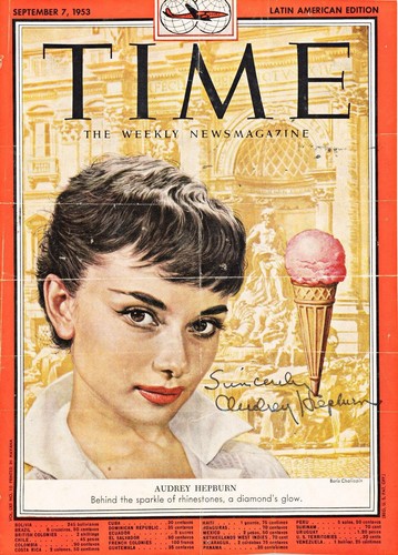 Audrey hepburn signed time - hepburn,