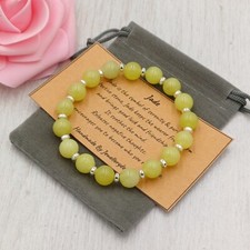 Lemon jade bracelet - lemon, stretch