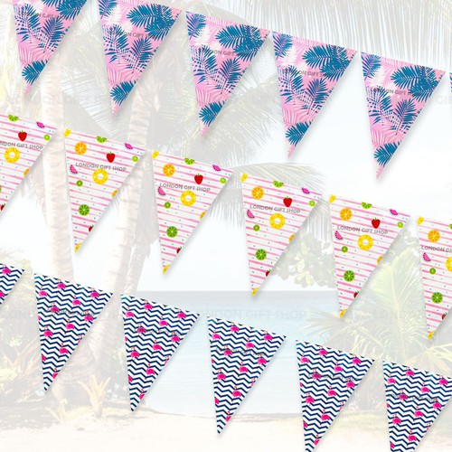 Fun party bunting birthday - bunting,