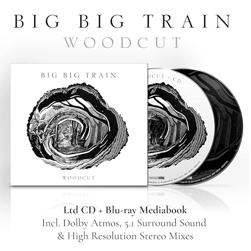 Big train - train, woodcut
