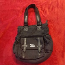 ANIMAL BAG BLACK LARGE SHOULDER BAG SURFER SKATER SHOPPING WORK BEACH VGC