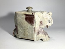 Marble Elephant Trinket Box by