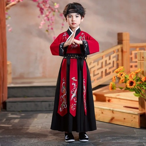Kids boy hanfu costume long - boy,
