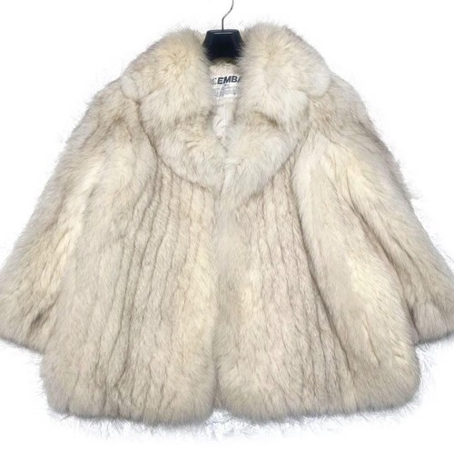 Emba blue fox fur coat - emba, coat:
