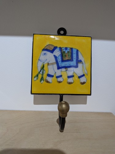 Ceramic tile coat hook - coat,