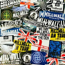 100 x Millwall Ultra Stickers