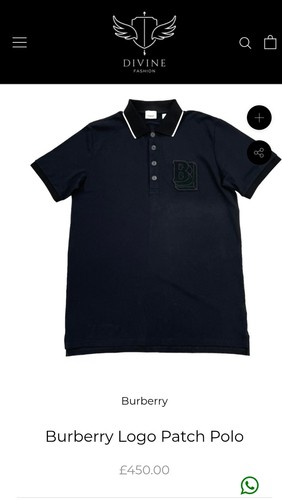 Burberry men polo shirt xs - men's,