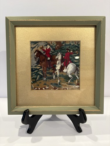 Handmade fox hunt quilted - fox,
