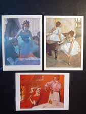 Degas Postcards x3, Combing