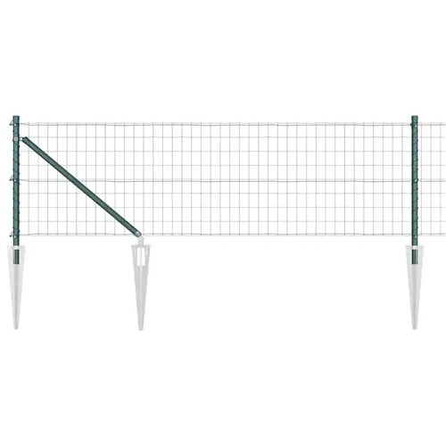 Euro fence with concrete - with,