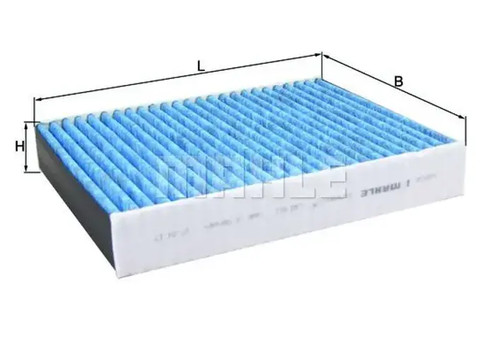 Cabin filter activated - activated, carbon