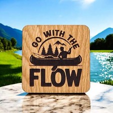 Go With The Flow Wooden Drinks