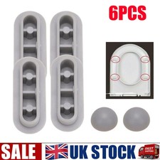 6PCS Toilet Seat Shock-proof