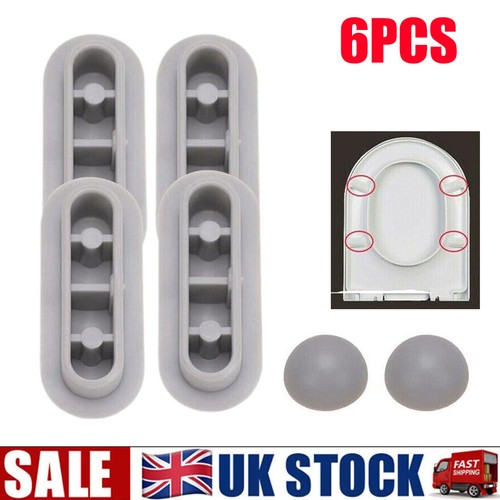 6pcs toilet seat shock - 6pcs, shock-proof