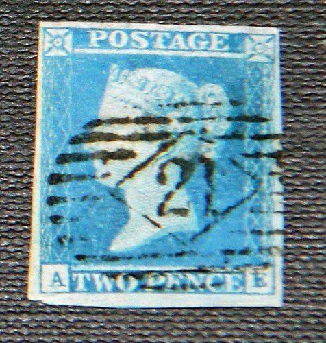 1841 2 penny - qv,