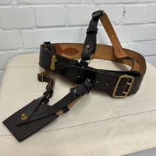 OFFICERS SAM BROWNE - Waist: 30-34" , Waist Belt, Srap & Sword Frog THREE PIECE