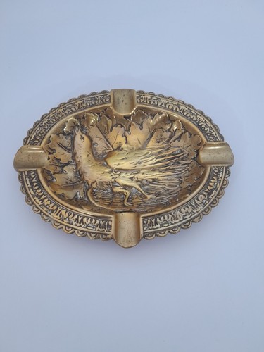 Antique 1960s brass ashtray - 1960s,