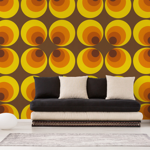 Retro wallpaper 701312 yellow - wallpaper,