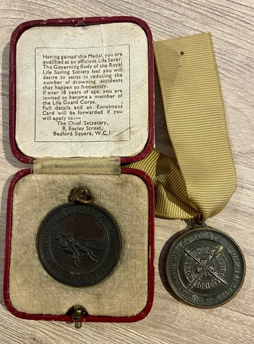 Lifeguard medal 1935 royal - medal,