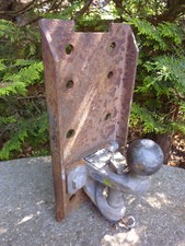 DIXON BATE TOW BALL & PIN WITH 10 HOLE ADJUSTABLE HEIGHT LEVELLING PLATE