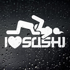 I Love Sushi Funny JDM Car Sticker - Funny Car Van Campervan Vinyl Decal