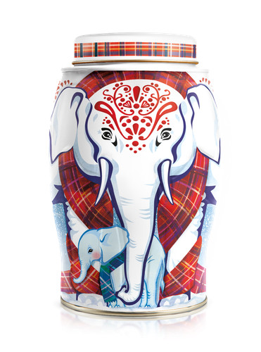 Williamson tea elephant - tea, caddy