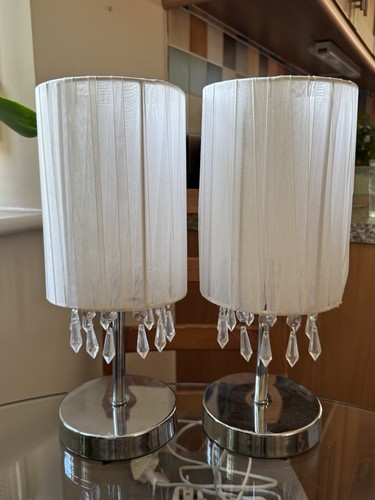 Set chrome table lamps - 2,