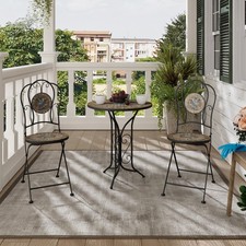 3pcs patio bistro set - patio,