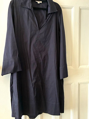 Cos navy cotton - cotton, 3/4
