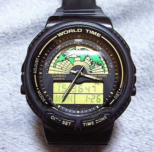 Casio aw21u world time digital - aw21u,