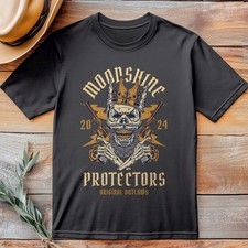 Moonshine Protectors T-shirt Western Line Dancing Cowboy T-Shirt