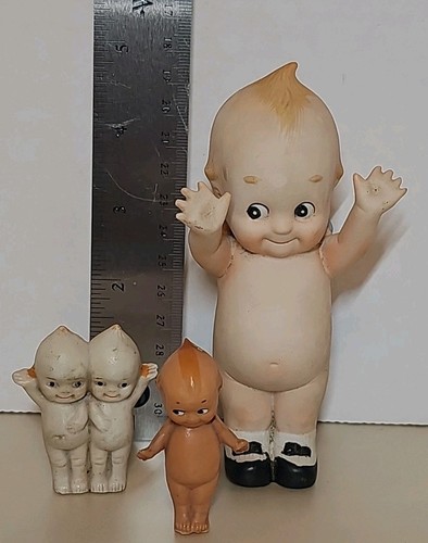 Vintage lefton bisque kewpie - vintage,