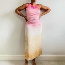 Zara Pink Tie Dye Midi Dress
