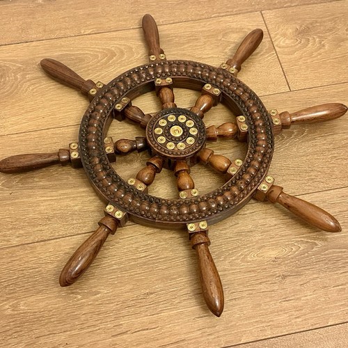 Vintage solid wooden carved - carved, &