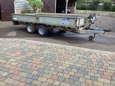 ifor williams lm146 flat bed trailer  14ft x 6ft 6” with removable sides & ramps