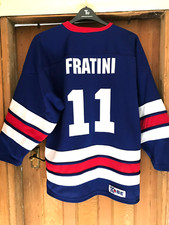 RETRO VINTAGE PLAYER WORN ICE HOCKEY JERSEY,FRATINI 11,KOBE CANADA,unknown team