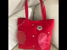  Red  designer Handbag Used
