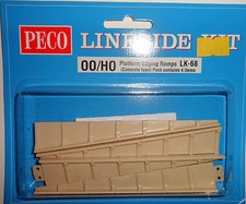 Peco LK-68 PLATFORM EDGING RAMPS  CONCRETE- OO/HO Gauge
