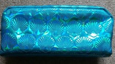WHS Pencil Case shiny reflective blue shells