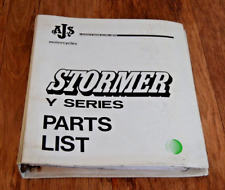 AJS STORMER Y4 Y40 Y5 Y50 SPARE PARTS LIST / CATALOGUE MOTORCYCLE VINTAGE