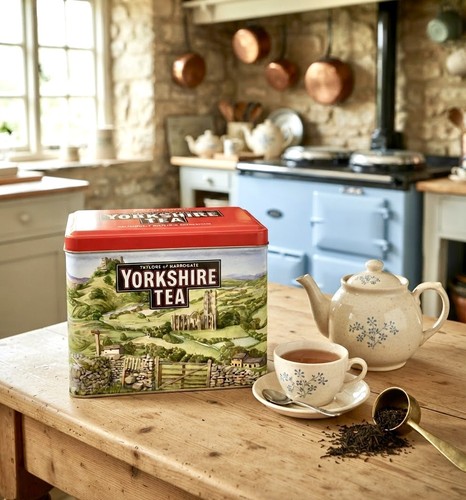 Vintage yorkshire tea tin - vintage,