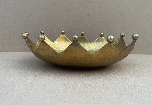 Vintage brass bowl - dish, made
