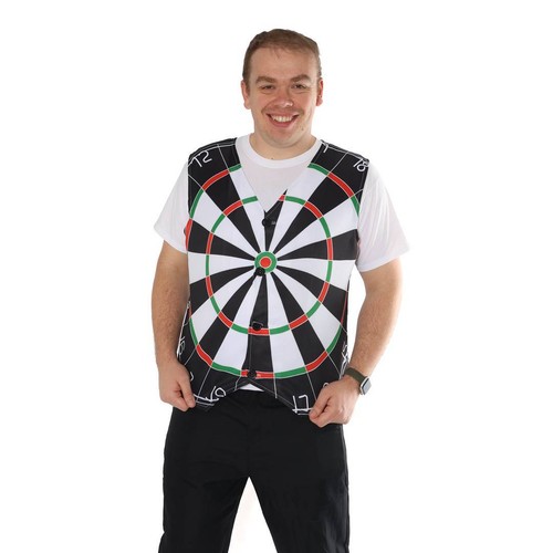 Adults dartboard waistcoat - adults,