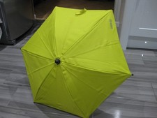 Mamas and papas PARASOL with clamp LIME GREEN