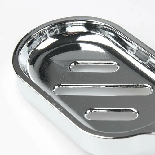Silver soap dish for shower - silver,
