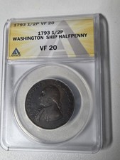 1793 Washington Ship Half