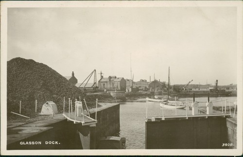 Glasson dock basin from lock - glasson,