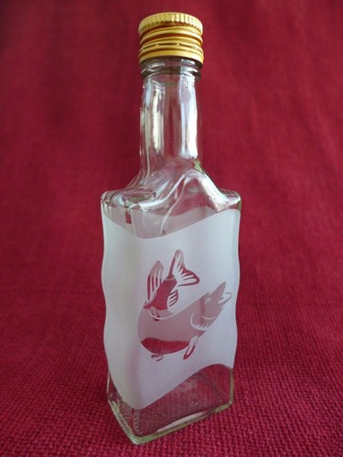 Glass bottle flask with - ,