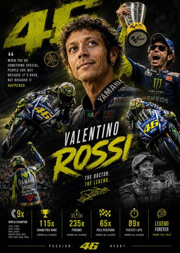 Valentino rossi motogp - rossi, signed
