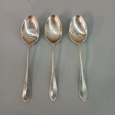 George Hardisty Silver Spoons x 3 Hallmarked 30g 10.5cm Long -CP 